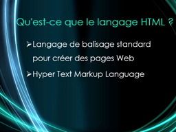 HTML Prise en main