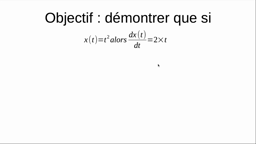 Demonstration Derivee