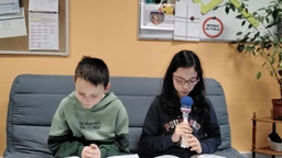 Anissa et Sacha classe de neige