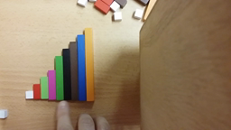 Escalier cuisenaire et jeu de la souris