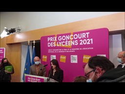 discours de Nour, présidente du jury du Goncourt des lycéens 2021