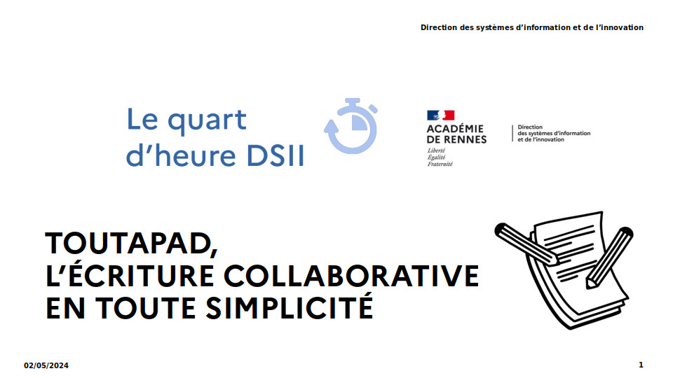 Toutapad, l'écriture collaborative en toute simplicité