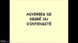 Adverbes de degré et d'intensité en anglais
