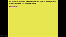 Les pronoms réfléchis en anglais