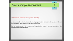 Exemple éco rattrapage