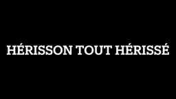 Hérisson tout hérissé