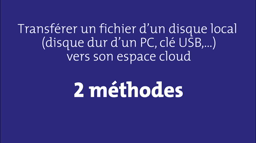Transférer un fichier dans le Cloud - Nextcloud, le cloud des collèges publics d'Ille-et-Vilaine