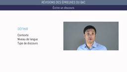 écrire un discours
