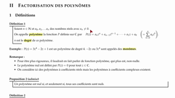 [MEx] Factorisation des polynômes 1