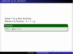 Dérivée produit et quotient