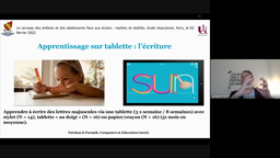 écriture sur tablette