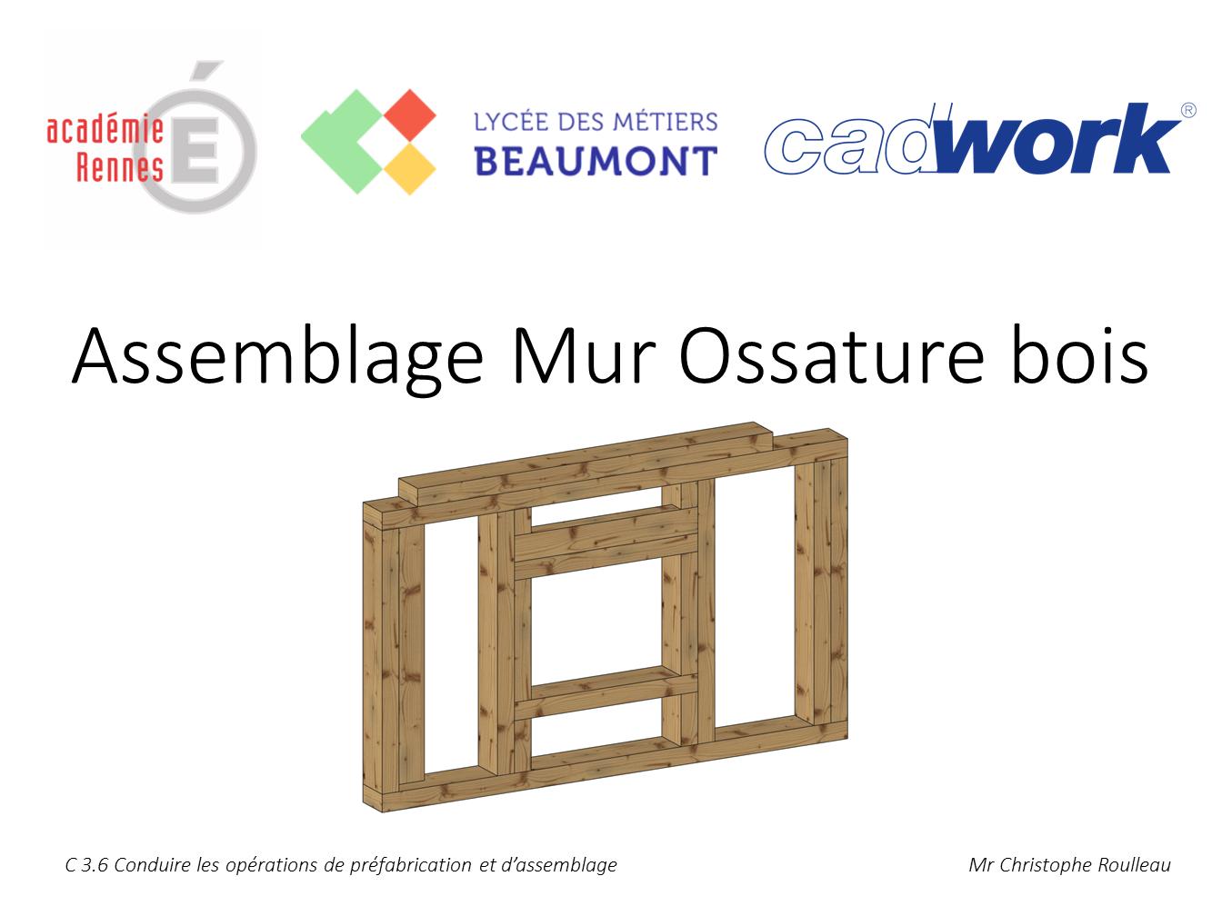 Assemblage Mur ossature bois