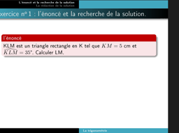 Trigonométrie : un exercice résolu