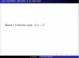 Dérivées des fonctions de références, somme et k.f