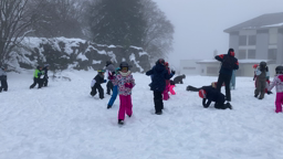 Bataille boules de neige