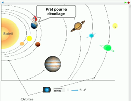 Video planete - resultat du programme Scratch 