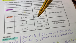 Dérivée d'un produit de 2 fonctions