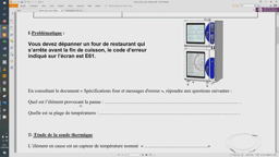 Capsule étude de la thermistance Pt 100