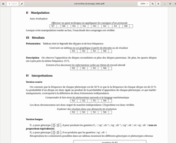 corrigé brassage interchromosomique