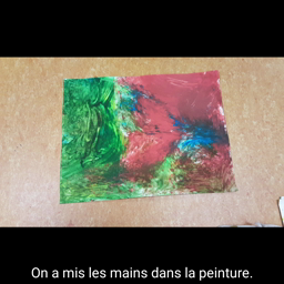Traces avec les mains