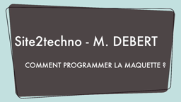 Programme 5 : La maquette avance 1s, recule 1s, gauche 1s, droite 1s