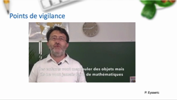 Points de vigilance