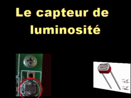 Le capteur de luminosité