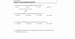 Activité - Une quatrième opération (partie 1)