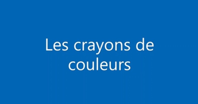 Les crayons de couleurs