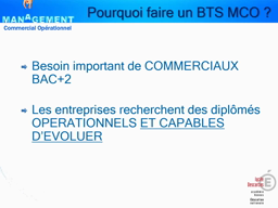 Préparer un BTS MCO au lycée Descartes de RENNES