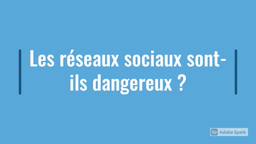 Classes Actus Collège Kerfontaine : les réseaux sociaux sont-ils dangereux ?