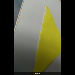 Origami Le chat jaune
