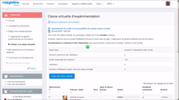 Créer une classe virtuelle déléguée (Formation au forum)