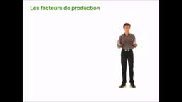 Les facteurs de production