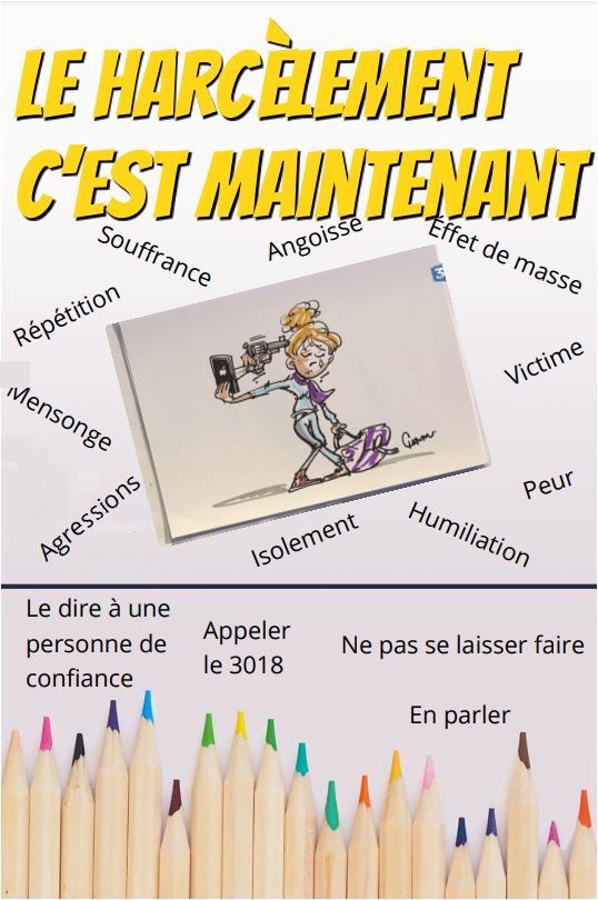 Journée-Harcèlement Clg CDGaulle-Ploemeur CHANSON L'effet de masse & AFFICHES
