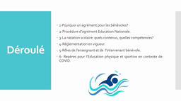 Session agrément natation