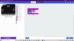 Tuto- MICROBIT 5 led qui défile avec variable x