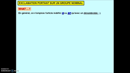 L'exclamation en anglais