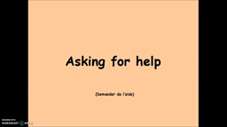 Asking for help