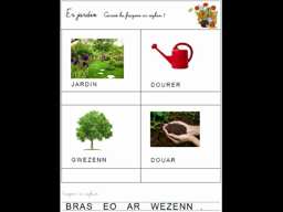 JARDIN - Gerioù ha frazenn ar sizhun