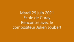 Photos de la rencontre avec Julien Joubert