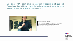 TRAam 2024/25 STI Voie Pro " Comment l'IA peut-elle apporter une plus value à l'apprentissage des élèves ?