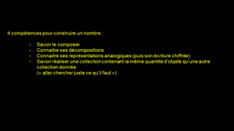 construire le nombre au cycle 1