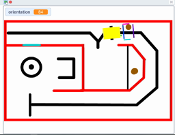 Simulation du robot sur scratch
