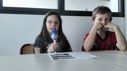 Léia et Benjamin classe de neige
