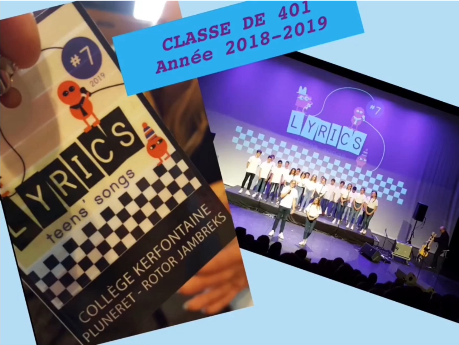 LYRICS 2019 : "BAD DREAM" par NO BRAINS (401-Clg Kerfontaine-PLUNERET.56) et ROTOR JAMBREKS.