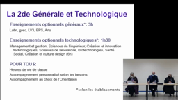 Visioconférence orientation post 3ème 24 janvier 2022