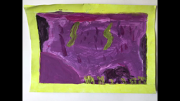 Toute ma feuille est violette