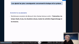 Présentation des programmes maternelle 2021