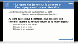Accompagnement à l'orientation-Regard des jeunes